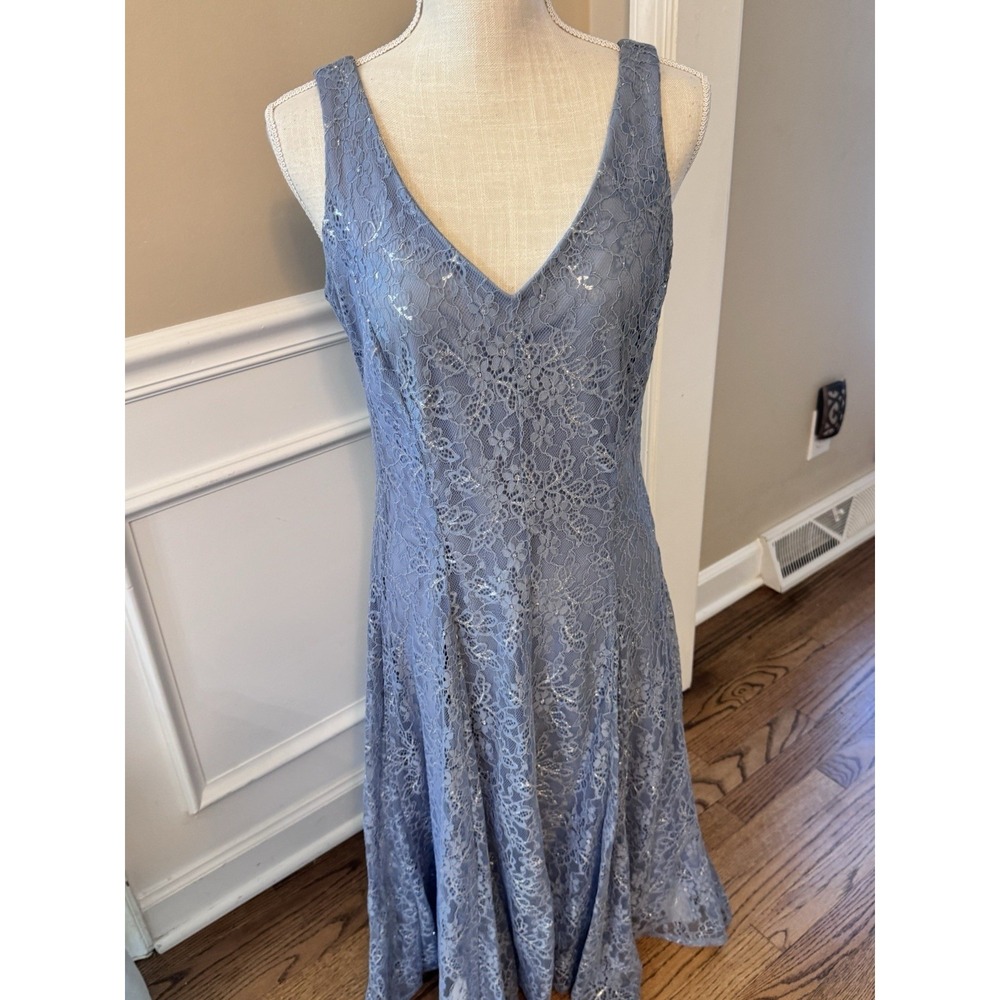 J. Taylor Women's Slate Blue Evening Dress‎ Size 10